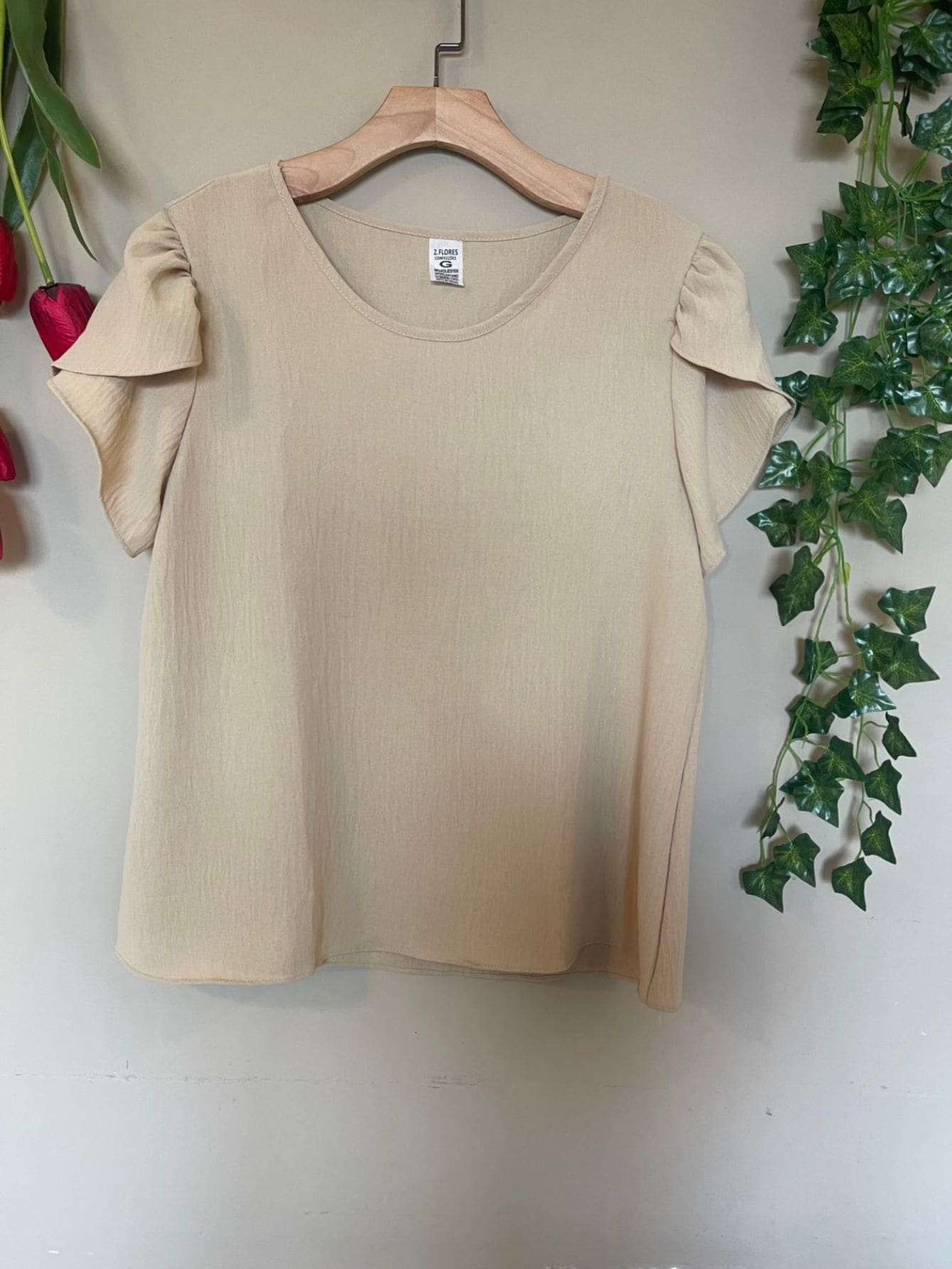 Women Tops - Màu be - Xem 1