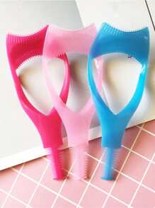 3入組3合1眼影化妝工具,神奇有用的化妝工具睫毛梳防護罩和diy眼線模板,初學者化妝工具眉卡,可重複使用的化妝工具,使睫毛和眼線更完美 - 彩色 - 查看 8