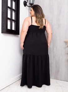 Plus Size Dresses - màu đen - Xem 3