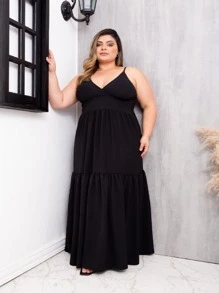 Plus Size Dresses - màu đen - Xem 6