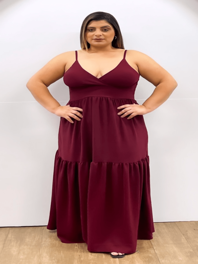VESTIDO LONGO ALCINHA EXG - PLUS