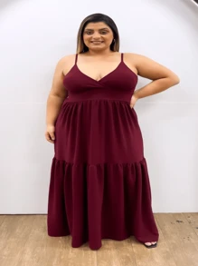 Plus Size Dresses - Redwood - View 3