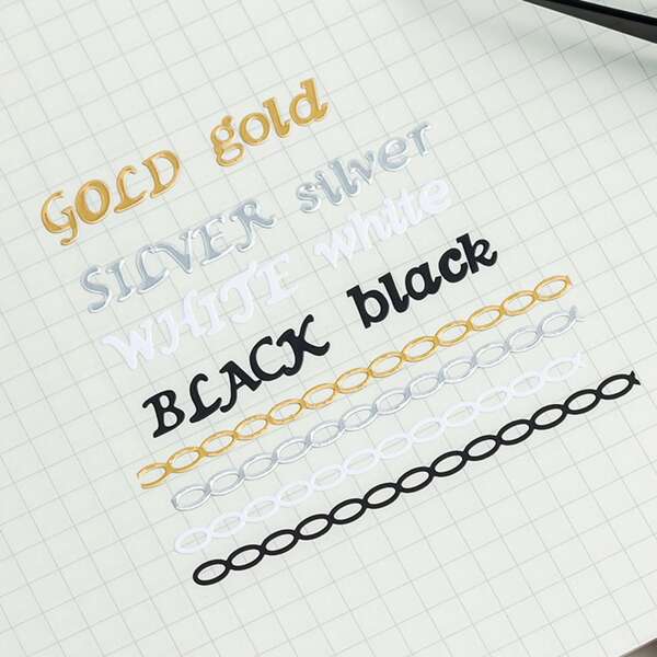 1 Sheet White Lowercase Letters Sticker Alphabet Sticker Self Adhesive