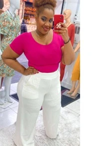 Women Sweater Pants - Màu be - Xem 1