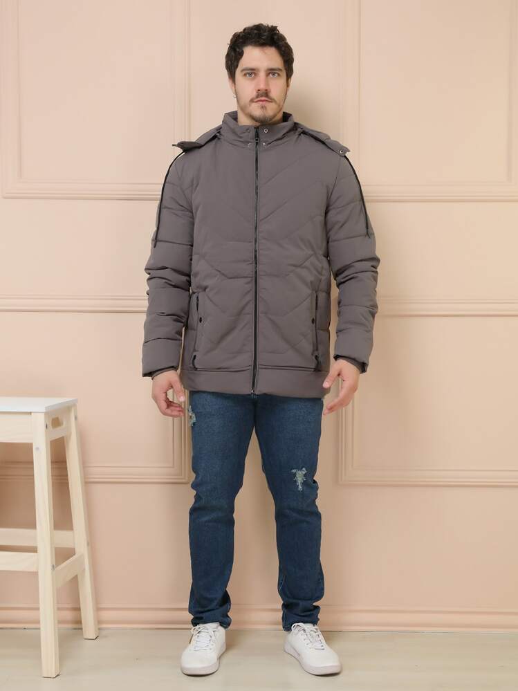 Jaqueta Bobojaco Forrada Premium - Cinza - Visão 1