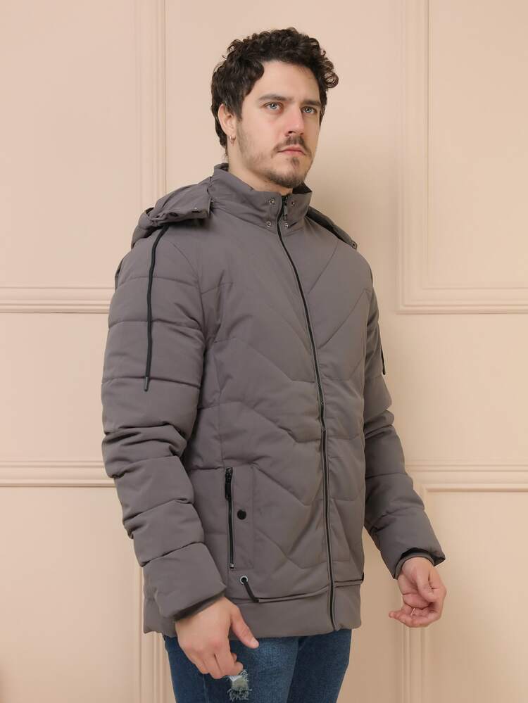 Jaqueta Bobojaco Forrada Premium - Cinza - Visão 2