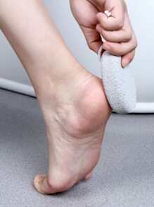 1 Miếng Tự nhiên Đá bọt đá In Hình Bầu Dục Đối với Loại bỏ Da chết Và Callus Đôi chân Và Mát-xa - Màu Xám nhạt - Xem 2