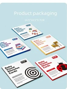 64pcs High Contrast Baby Early Education Cards For Visual Stimulation, Double-Sided Multi-Period Learning Educational Cards, Early Education Toys For Newborns, Infants, Suitable For 0-36 Months - Multicolor - View 9