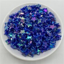 50入組/袋10mm亞克力珠子星形隔片珠子適用於珠寶製作DIY時尚手鍊項鍊配件