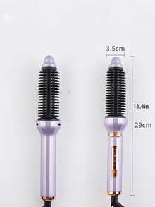 直髮梳按摩 1 件熱捲髮器快速加熱捲髮棒適合所有髮型美髮