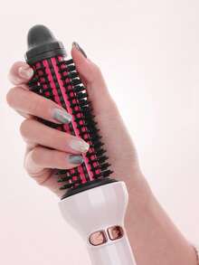 直髮梳按摩 1 件熱捲髮器快速加熱捲髮棒適合所有髮型美髮