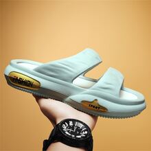Sommer Damen Pantoffeln mit Neue Ankunft lässig Gemütlich EVA Sandalen weich , atmungsaktiv , Farbe Hausschuhe Für Männer & Frauen , Vier Innen , Outdoor , , Modisch , Vielseitig , Strand Flip Flops - Hellgrau - Übersicht 4