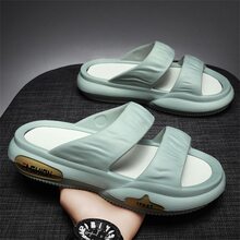 Sommer Damen Pantoffeln mit Neue Ankunft lässig Gemütlich EVA Sandalen weich , atmungsaktiv , Farbe Hausschuhe Für Männer & Frauen , Vier Innen , Outdoor , , Modisch , Vielseitig , Strand Flip Flops - Hellgrau - Übersicht 5