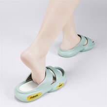 Sommer Damen Pantoffeln mit Neue Ankunft lässig Gemütlich EVA Sandalen weich , atmungsaktiv , Farbe Hausschuhe Für Männer & Frauen , Vier Innen , Outdoor , , Modisch , Vielseitig , Strand Flip Flops - Hellgrau - Übersicht 9