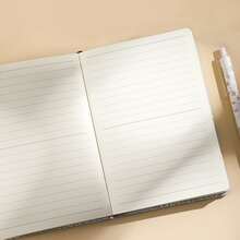 1 Miếng Phong cách Đơn giản Dệt hoa B5 Đường ngang Trống Giường đôi tiêu chuẩn Trang bên trong Túi Quyển sổ , Thích hợp Đối với Chuyên gia Đến Ghi chú - trắng - Xem 8