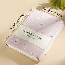 1 Miếng Phong cách Đơn giản Dệt hoa B5 Đường ngang Trống Giường đôi tiêu chuẩn Trang bên trong Túi Quyển sổ , Thích hợp Đối với Chuyên gia Đến Ghi chú - trắng - Xem 6