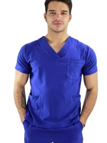 SOULMATE Filipina Médica Quirúrgica Hombre Boston - azul real - Ver 2