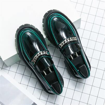 Pour Homme Officiel en PU Chaussures Coiffeur un Boucle Chaussures Pour Homme Augmenté Mocassins À Franges Mocassins Penny Avec Décontracté Élégant Style