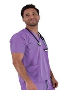 SOULMATE Filipina Médica Quirúrgica Hombre Boston - Lila Púrpura - Ver 3