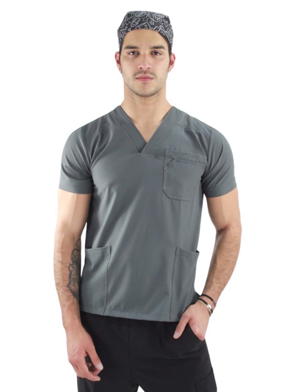 SOULMATE Filipina Medical Surgical Man Boston - Dark Grey - View 1