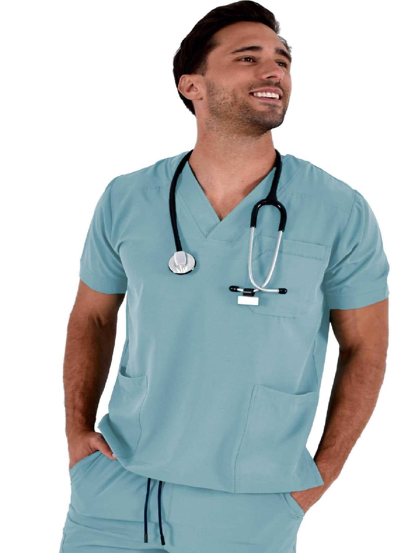 SOULMATE Filipina Medical Surgical Man Boston - Mint Green - View 1