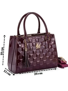 Women Tote Bags - 紅木色 - 查看 4