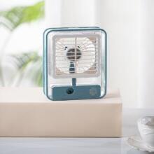 2023 New Portable Water Spray Fan USB Rechargeable Electric Humidifier Table Air Conditioner 4.5W Mini Plastic Battery Fan - Multicolor - View 2
