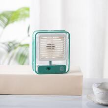 2023 New Portable Water Spray Fan USB Rechargeable Electric Humidifier Table Air Conditioner 4.5W Mini Plastic Battery Fan - Multicolor - View 9