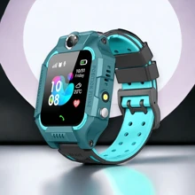 Q19 Waterproof Kids Smart Watch GPS Tracker Touch Screen - Teal Blue - View 2