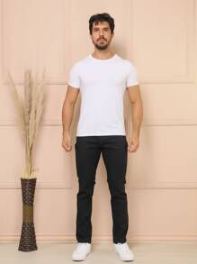 Men Pants - Black - View 1