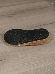 Fashionable And Comfortable Floral Design Beige Platform Wedge Sandals For Women - Beige - View 7