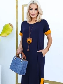 Vestido Faixa Lateral Feminino Com Fenda Maxi Saruel Alça Com Bolso Moda Feminina Verão Outono Inverno Veste do 38 ao 50