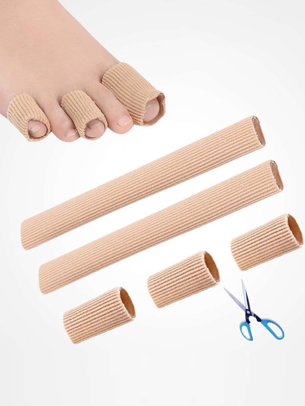 1pc Fiber Gel Toe Protector Set, Antifriction Pads For High Heel Shoes