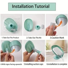 2件叶形肥皂盒沥水皂架浴室配件吸盘皂碟托盘浴室皂盒家居浴室装饰夏季 - 彩色 - 查看 10