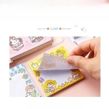 4 piezas con dibujos animados hermoso oficina Nota adhesiva Adhesivo Notas adhesivas Cuaderno , alumno usar , 320 - Multicolor - Ver 10