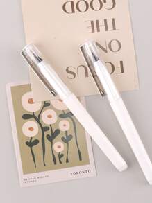 1/2/4pcs Unlimited Pencil Erasable Infinity Pencils Eternal Writing HB No Sharpening Kawaii Stationery Cute School Supplies - White - View 2