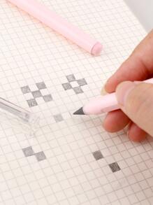 1/2/4支装无限可擦铅笔，HB笔芯，无需削尖，可爱文具，萌系学习用品 - 粉色 - 查看 4