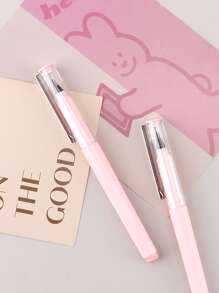 1/2/4支装无限可擦铅笔，HB笔芯，无需削尖，可爱文具，萌系学习用品 - 粉色 - 查看 2