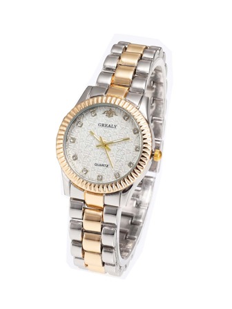 1pc Simple & Casual Fashionable Women's Watch Set With Business Style Stainless Steel Strap Quartz Movement, An Elegant Gift For Female Students