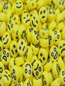 2500 4mm Yellow Faces For Making Bracelets Wholesale - 黑色 - 查看 2