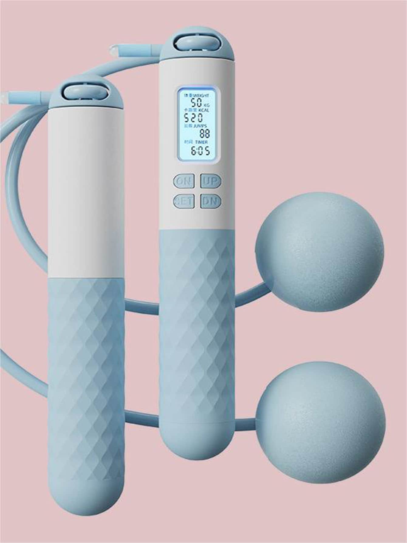 Cuerdas para Saltar - Rosa Pálido - Añade 4