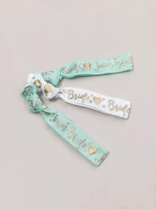 Conjunto de pulseras para la despedida de soltera "Bride Tribe", pulseras para las damas de honor "Team Bride", 1 set - verde menta - Ver 2