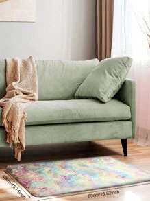 1入組紮染毛茸茸地毯 - 彩色 - 查看 6