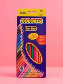 1盒/12入組彩色鉛筆 - 彩色 - 查看 1