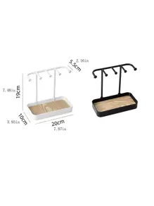 1pc Elegant Home Jewelry Storage Organizer Rack With Hooks For Necklaces, Rings, Earrings, And Hair Accessories Display, Perfect Gift For Valentine's Day, Thanksgiving, Christmas, And New Year Celebrations, Ideal For Back To School Season, Stylish And Functional Design To Keep Your Accessories Neat And Accessible, Enhance Your Home Decor With This Chic Organizer, A Must-Have For Fashion Lovers And Gift Seekers Alike.