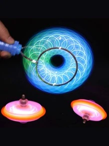 Niños 1 pieza Juguete al azar magnético giroscopio para - Multicolor - Ver 2