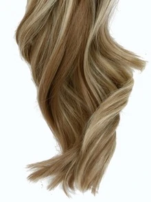 Wavy claw clip-on ponytail extensions Synthetic fluffy wig for ladies everyday use 10 " multicolor - Multicolor - View 5