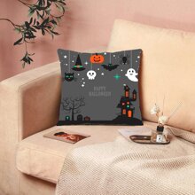 1pc Modern Halloween Theme Cushion Cover (pillow Insert Not Included) For Sofa, Living Room, Bedroom