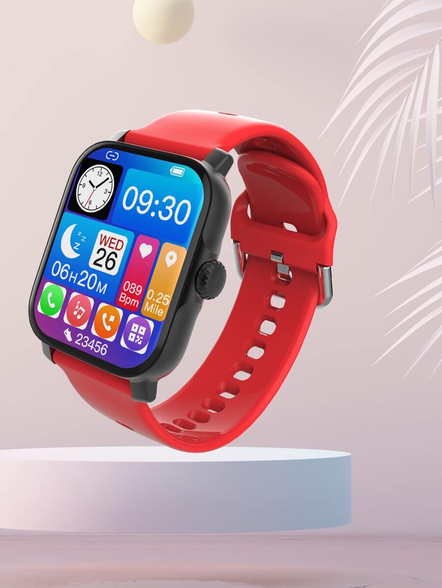 Reloj Inteligente Dt12, Función, Rojo - Rojo - Ver 1