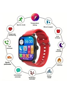 Reloj Inteligente Dt12, Función, Rojo - Rojo - Ver 2